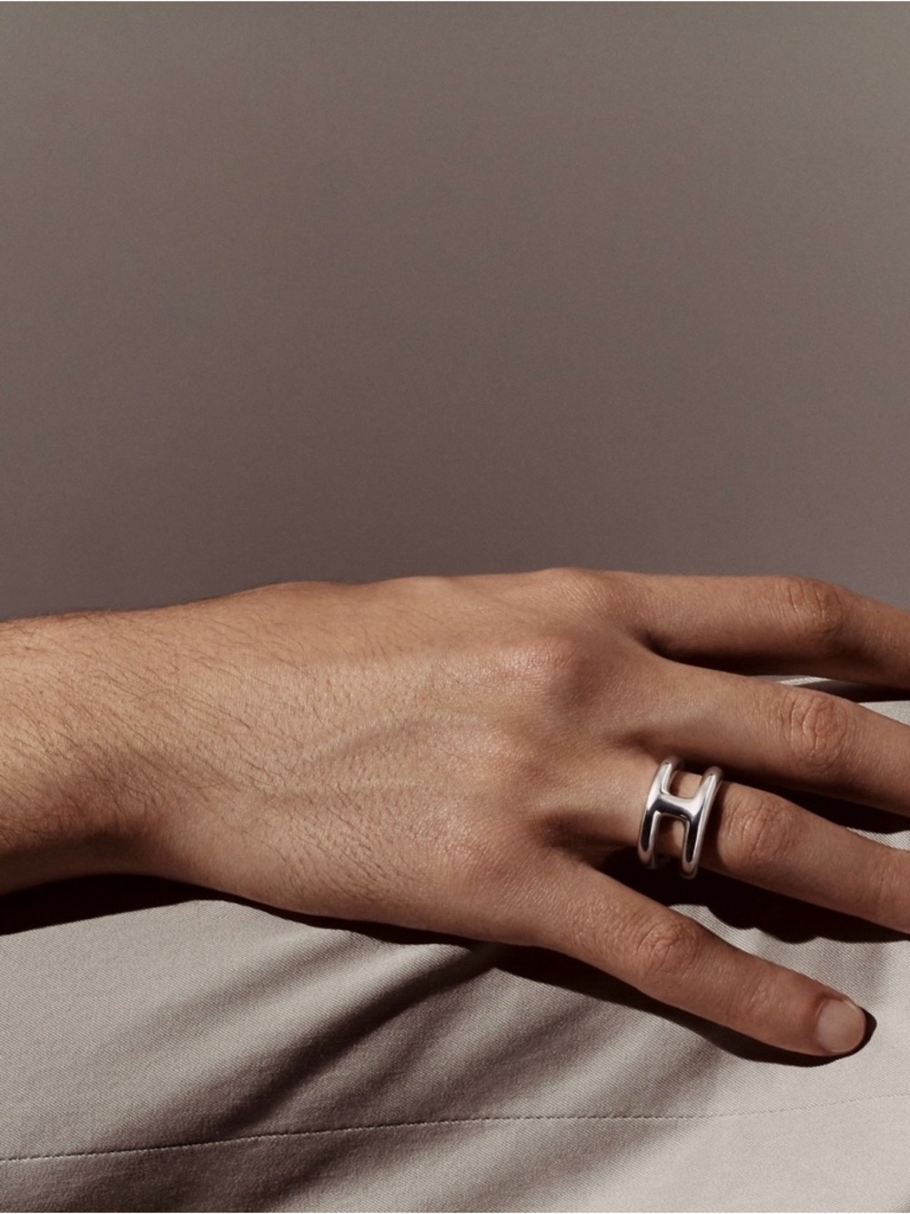 Hermes Omose Ring with Orange Gift Box